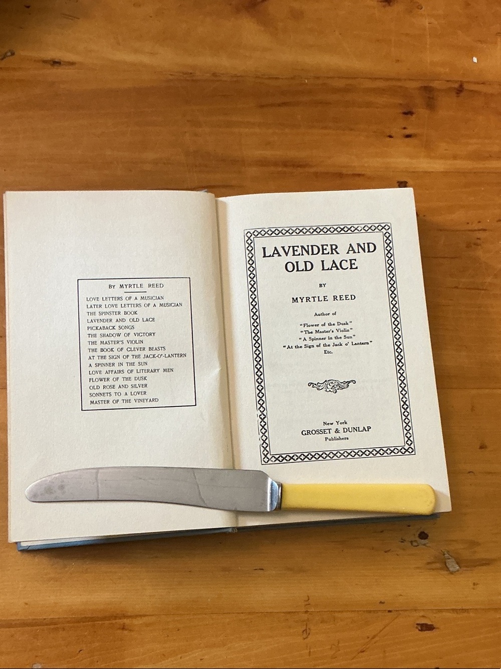 Vintage Lavender and Old Lace Myrtle Reed Hardcover
